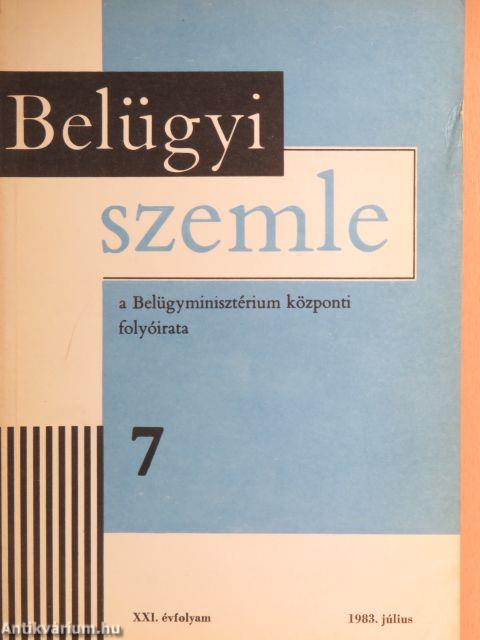 Belügyi Szemle 1983. július