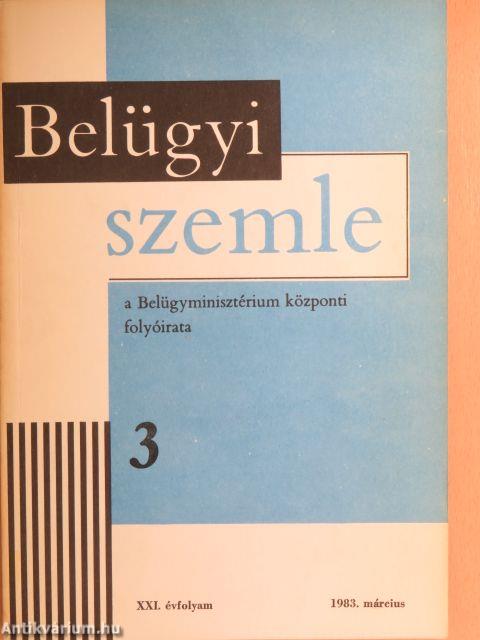 Belügyi Szemle 1983. március