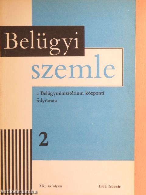 Belügyi Szemle 1983. február