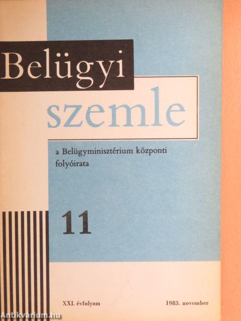 Belügyi Szemle 1983. november