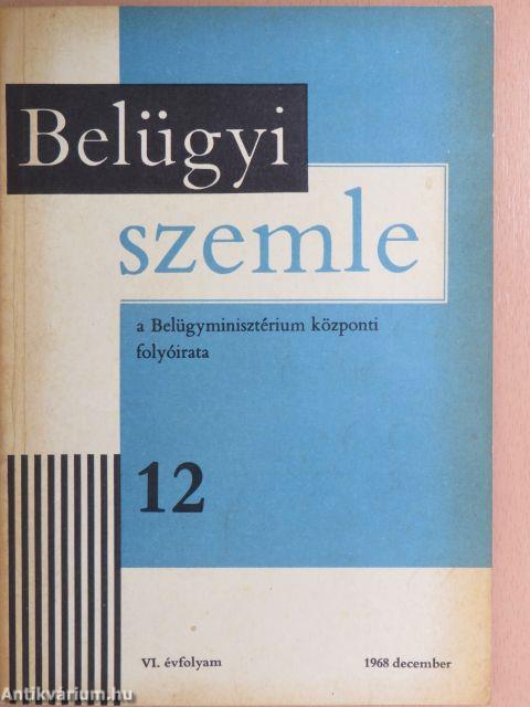 Belügyi Szemle 1968. december