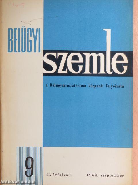 Belügyi Szemle 1964. szeptember