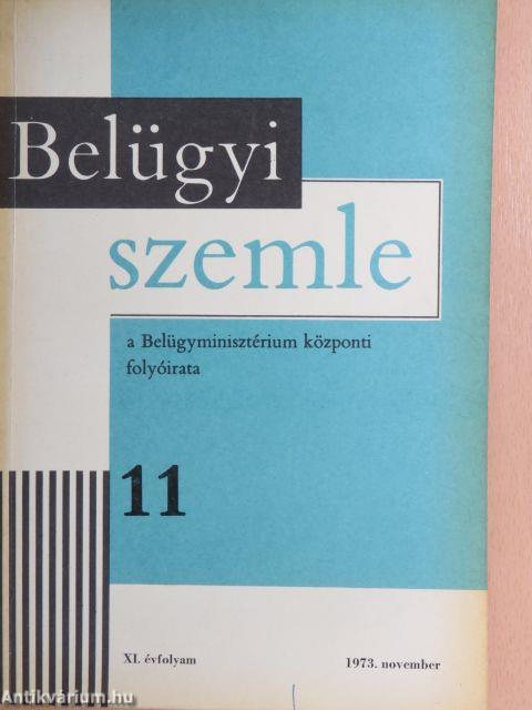 Belügyi Szemle 1973. november