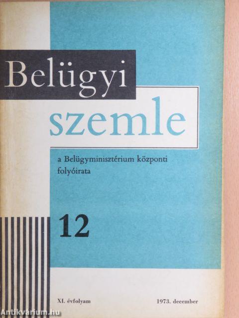 Belügyi Szemle 1973. december