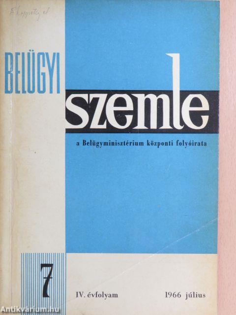 Belügyi Szemle 1966. július