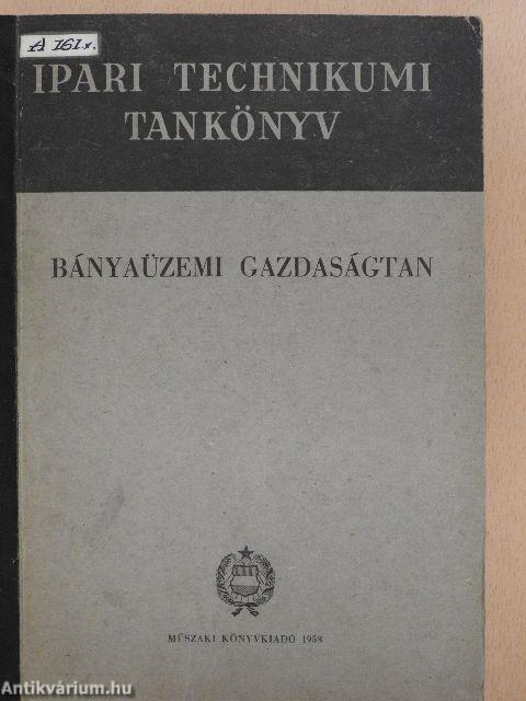 Bányaüzemi gazdaságtan