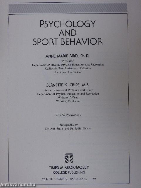 Psychology and Sport Behavior