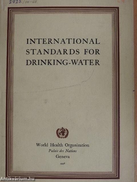 International Standards for Drinking-Water