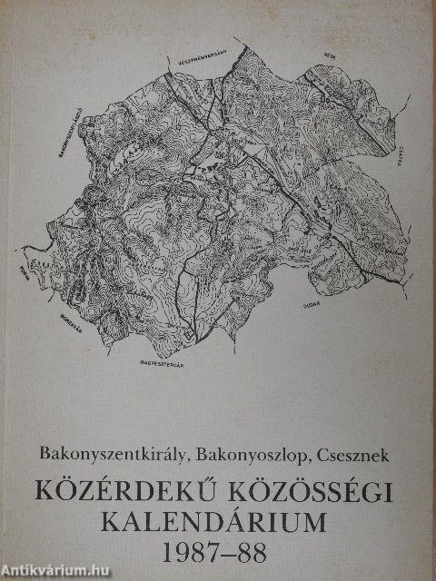 Közérdekű Közösségi Kalendárium 1987-88