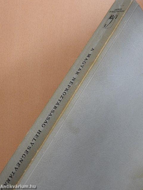 A Magyar Népköztársaság helységnévtára 1985