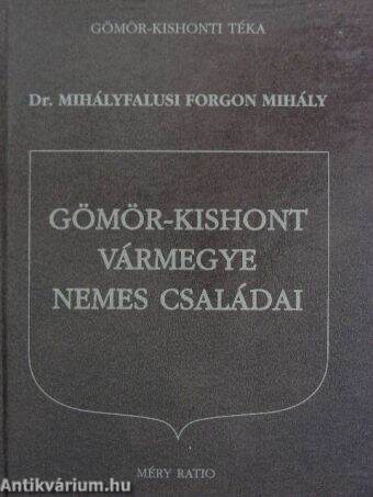 Gömör-Kishont vármegye nemes családai