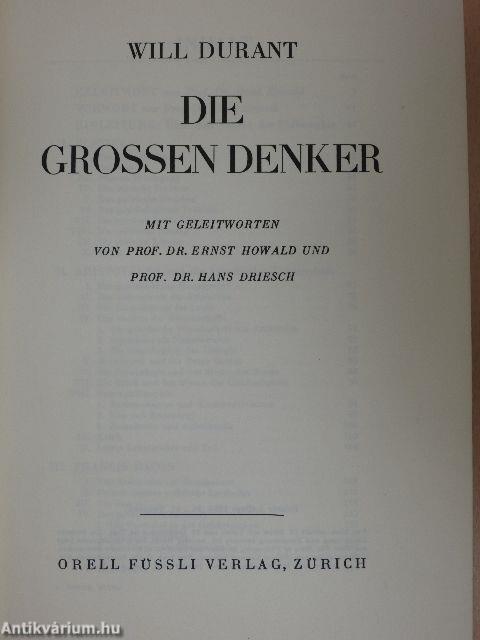 Die Grossen Denker