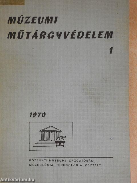 Múzeumi Műtárgyvédelem 1970/1.