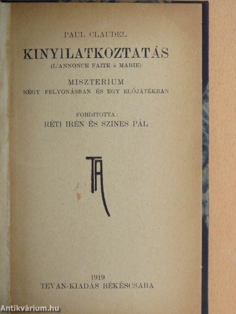 Kinyilatkoztatás/Pamfletek