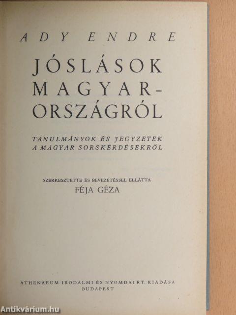 Jóslások Magyarországról