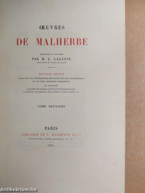 Oeuvres de Malherbe II.