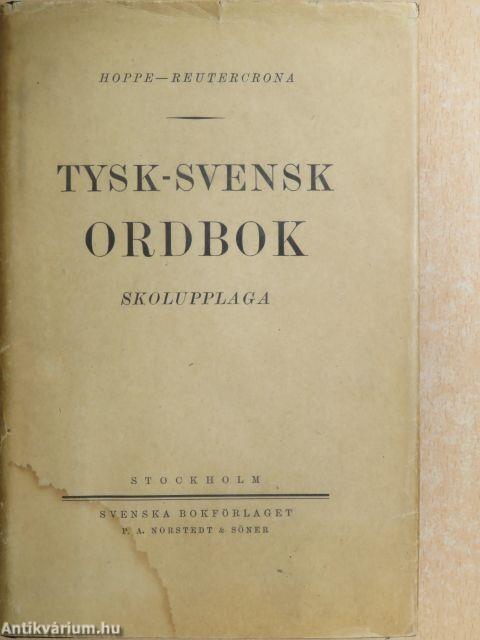 Tysk-Svensk Ordbok/Svensk-Tysk Ordbok