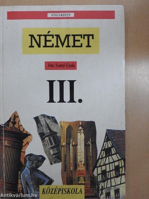 Német nyelvkönyv III.