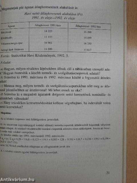 Példatár és feladatgyűjtemény az Üzleti statisztika című tankönyvhöz