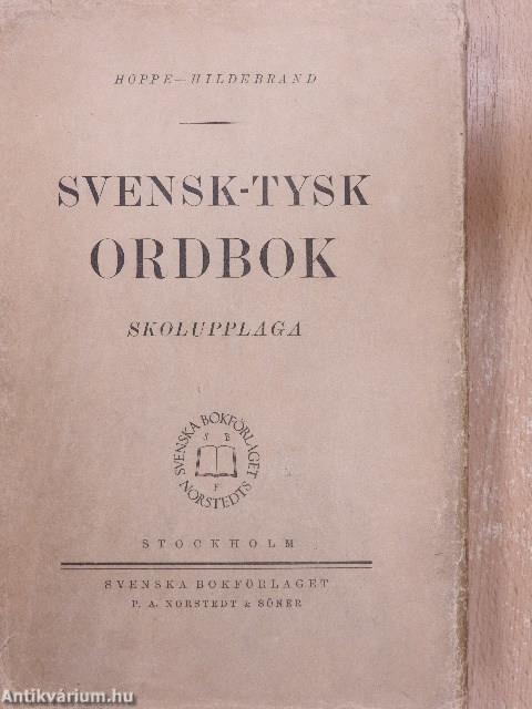 Tysk-Svensk Ordbok/Svensk-Tysk Ordbok