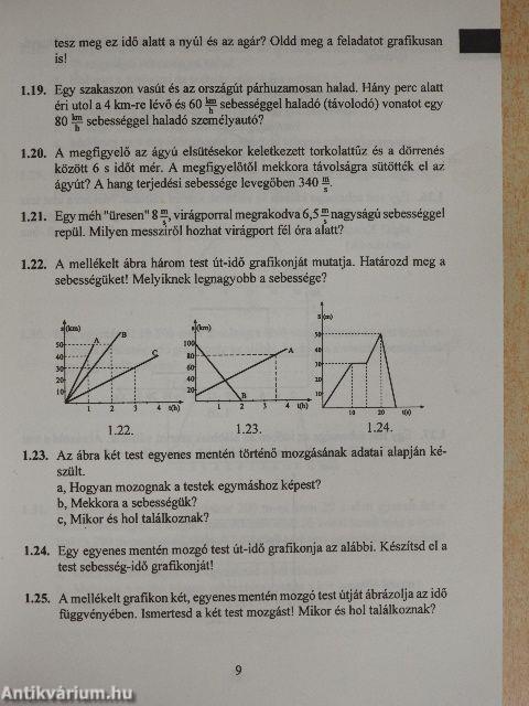 Fizikai feladatok gyűjteménye I.