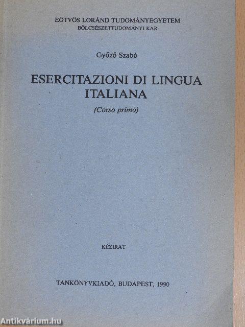 Esercitazioni di lingua italiana