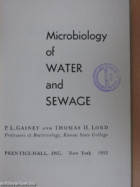 Microbiology of Water and Sewage