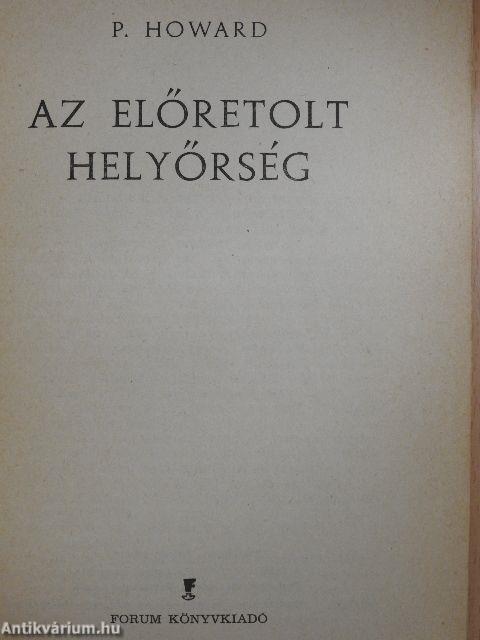 Az előretolt helyőrség