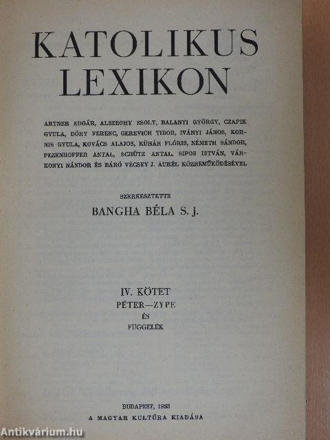 Katolikus lexikon IV. (töredék)