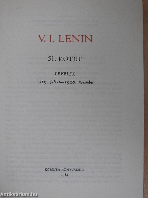 V. I. Lenin összes művei 51.