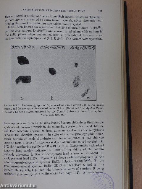 Radioactivity Applied to Chemistry