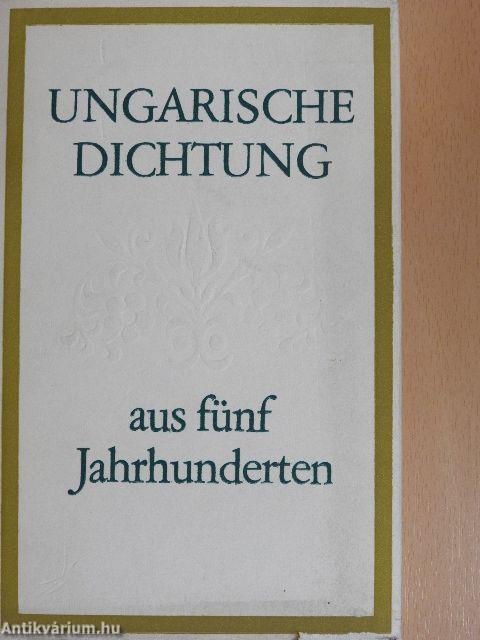 Ungarische dichtung aus fünf Jahrhunderten