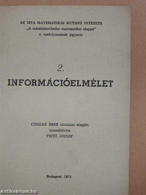 Információelmélet 2.