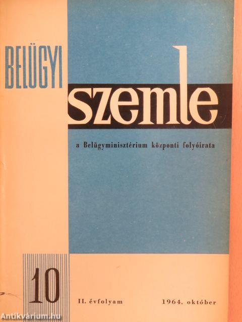 Belügyi Szemle 1964. október