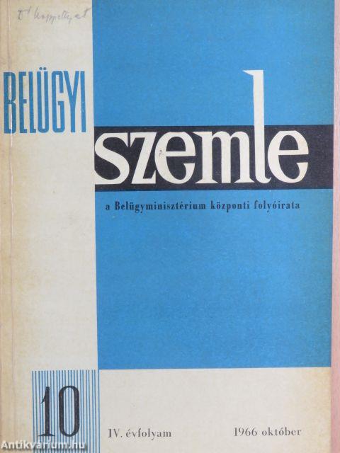 Belügyi Szemle 1966. október