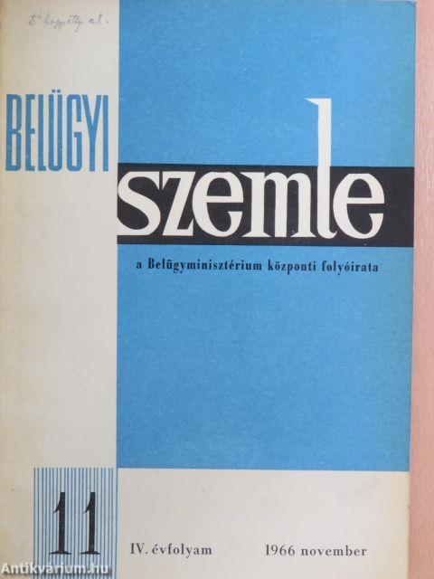 Belügyi Szemle 1966. november