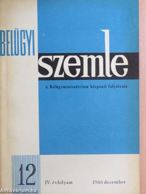 Belügyi Szemle 1966. december