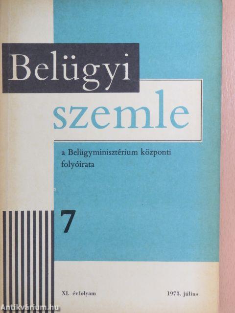 Belügyi Szemle 1973. július