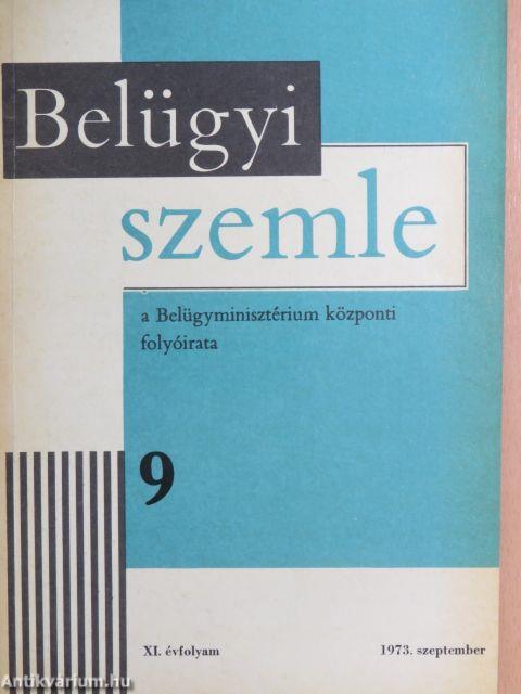 Belügyi Szemle 1973. szeptember