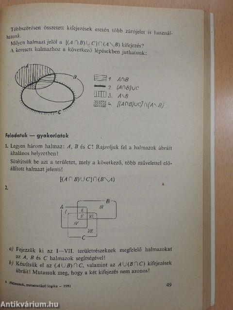 Halmazok, matematikai logika