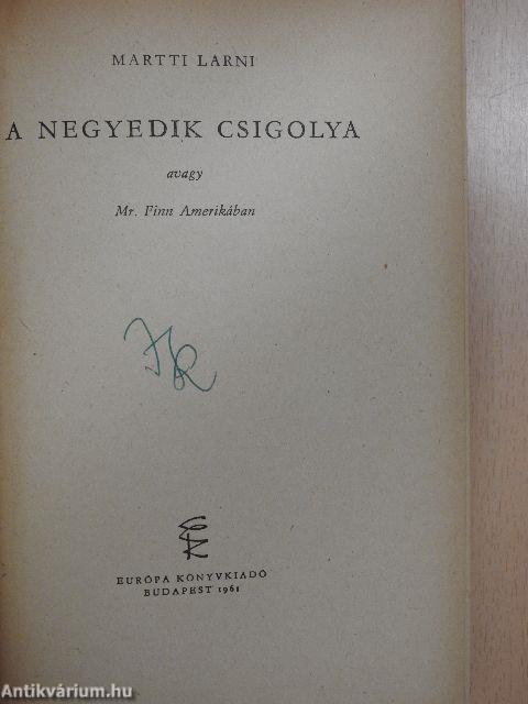 A negyedik csigolya