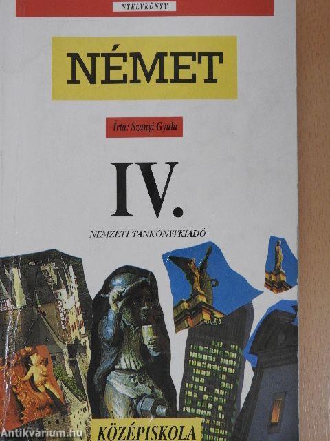 Német nyelvkönyv IV.