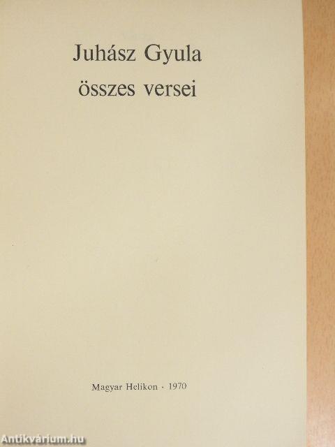 Juhász Gyula összes versei
