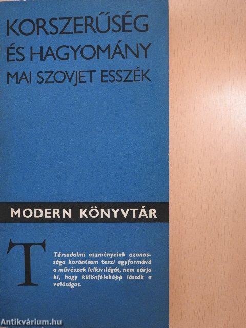 Korszerűség és hagyomány