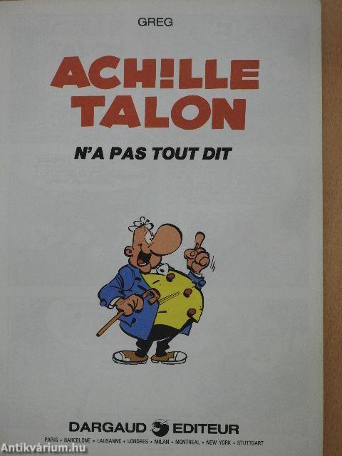 Achille Talon n'a pas tout dit