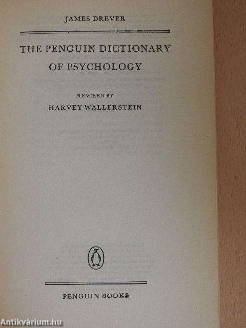 The Penguin Dictionary of Psychology