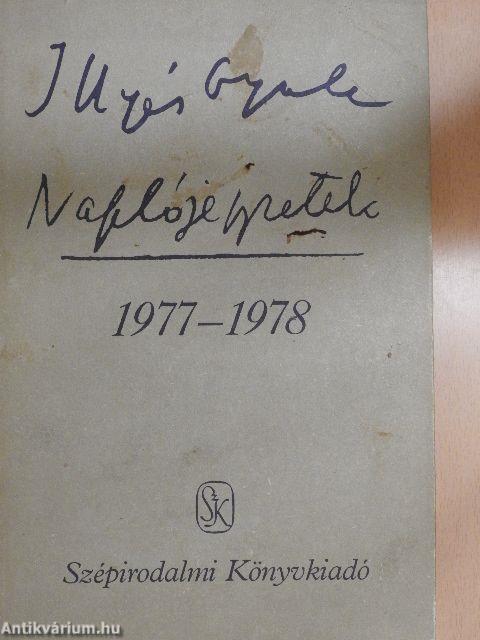 Naplójegyzetek 1977-1978