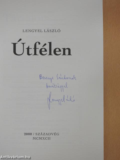 Útfélen (dedikált példány)