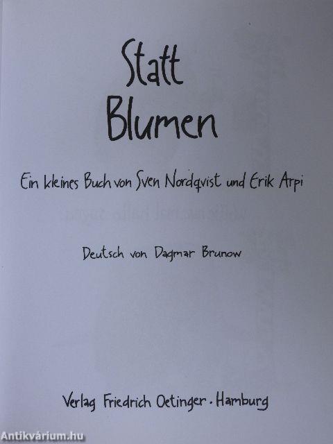 Statt Blumen