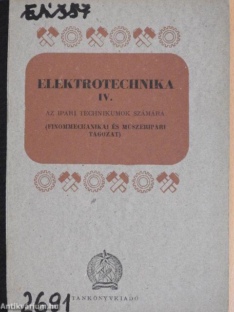 Elektrotechnika IV.